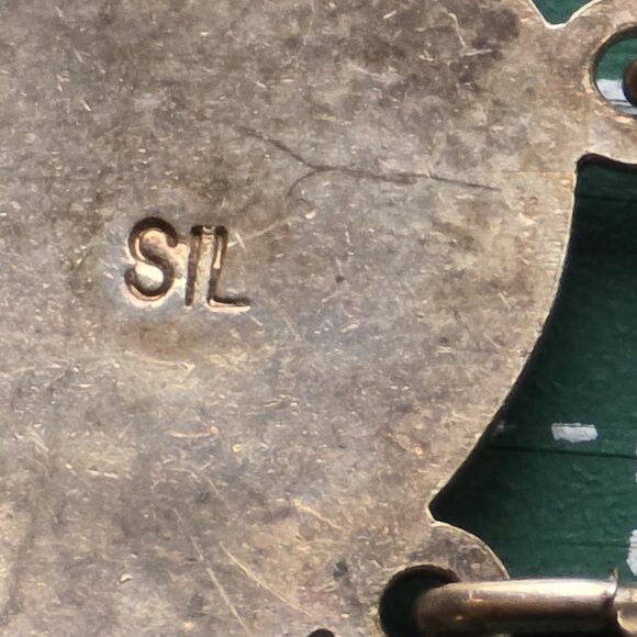 Vintage 1970s sterling silver Starburst Heart-link bracelet - Picture 6 of 6